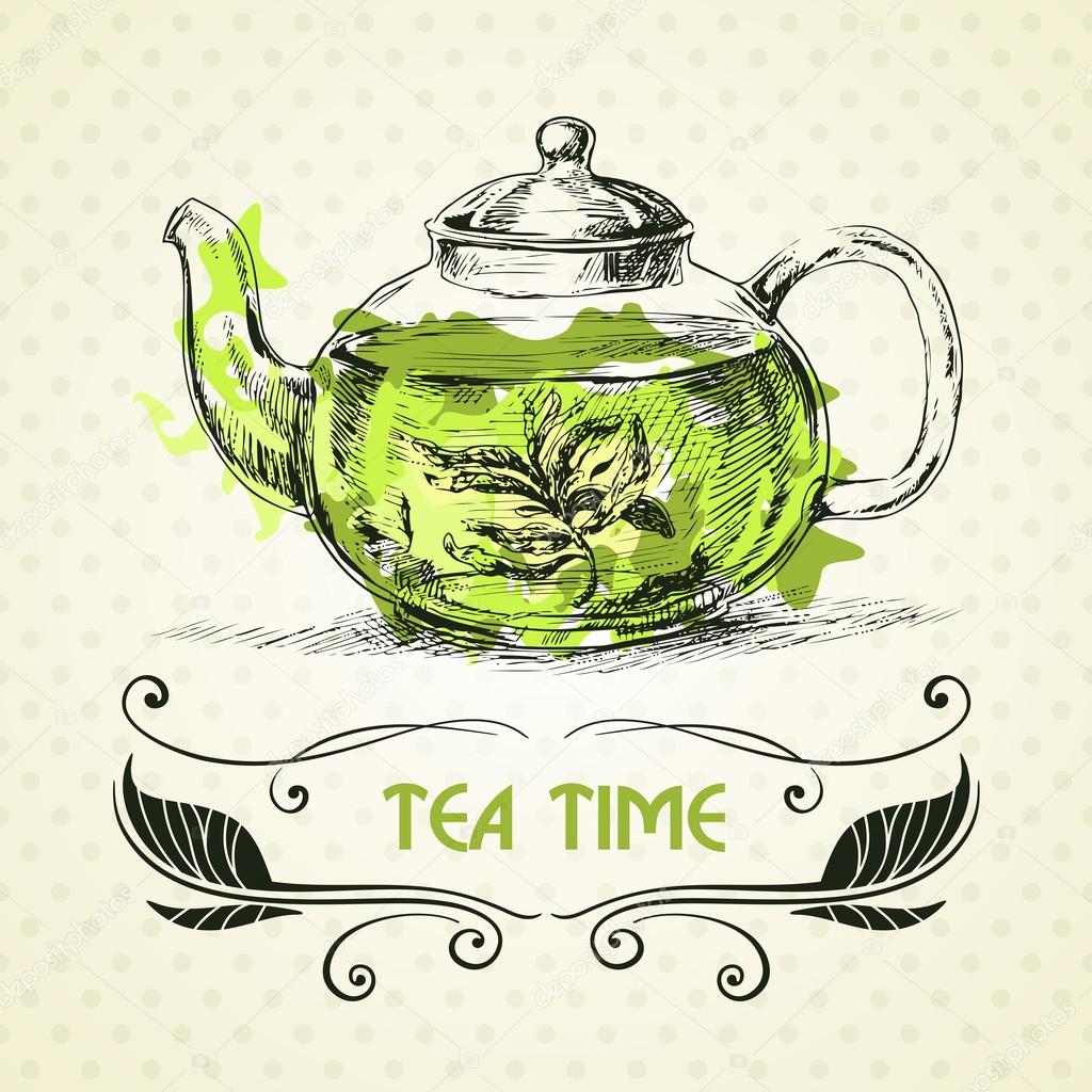 Kettle green tea.
