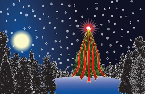 Nuit de Noël — Image vectorielle