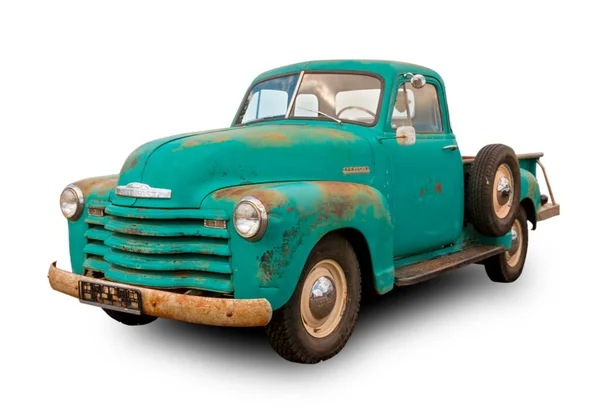 Classical American Pickup Truck Chevrolet 3100 Series 1947 Isolated White — Stockfoto