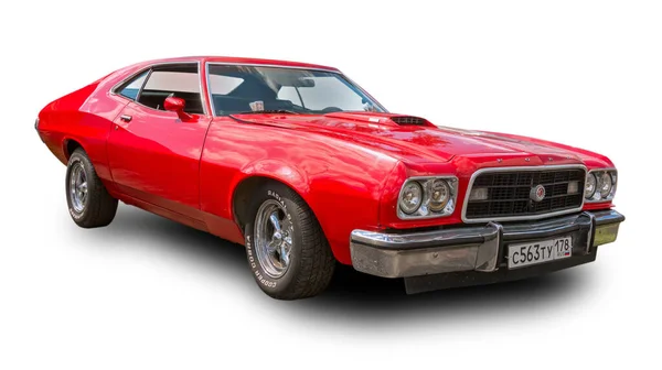 Αμερικανικό Αυτοκίνητο Μυών Ford Gran Torino Sport Door 1972 Απομονώνονται — Φωτογραφία Αρχείου