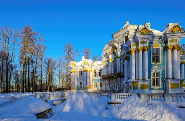 Der Pavillon Der Eremitage Katharinenpark Zarskoje Selo Puschkin Petersburg Februar — Stockfoto