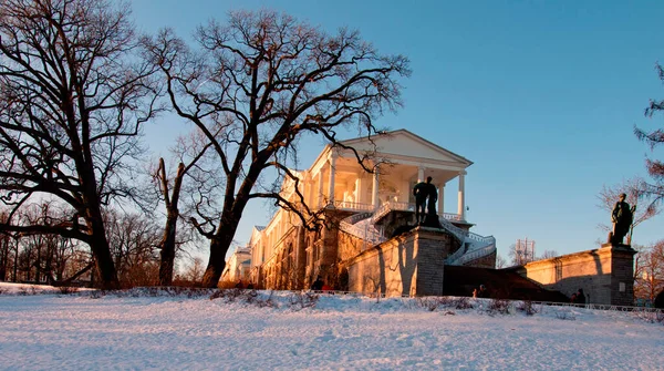 Cameron Galleri Catherine Park Tsarskoe Selo Pushkin Petersborg Rusland Februar - Stock-foto