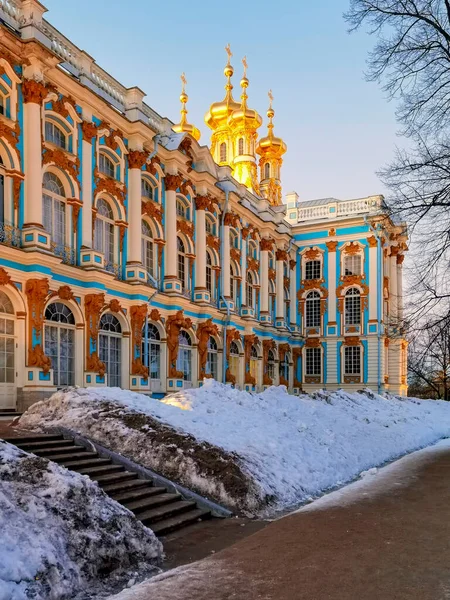 凯瑟琳宫 Catherine Palace 是俄罗斯沙皇的罗科夏宫 位于俄罗斯圣彼得堡的柴尔斯卡娅塞洛 普希金 2022年2月27日 — 图库照片