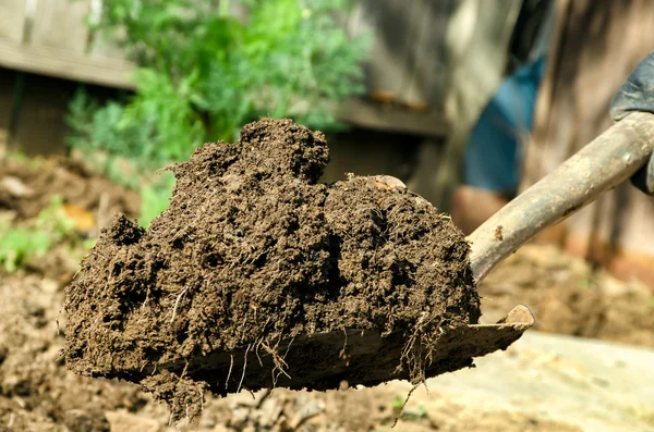 Schop vol van vuil — Stockfoto