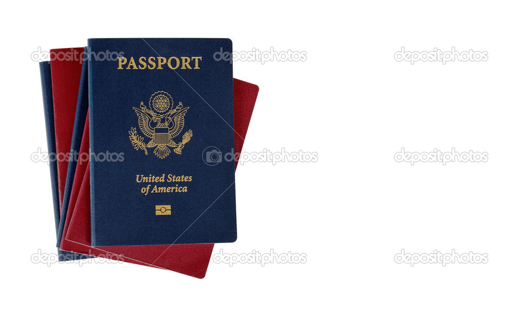 Stack of passports