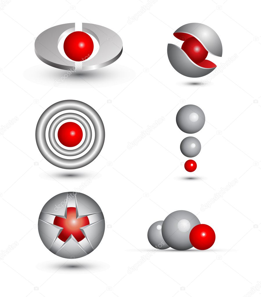 Logos red and gray