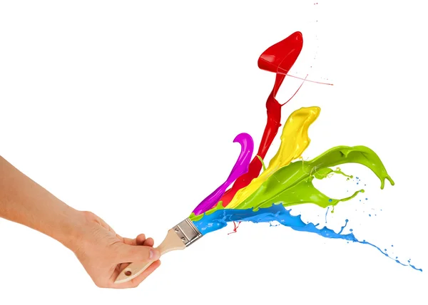 Pintura Splashes — Fotografia de Stock