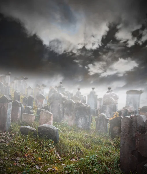 Cementerio espeluznante — Foto de Stock