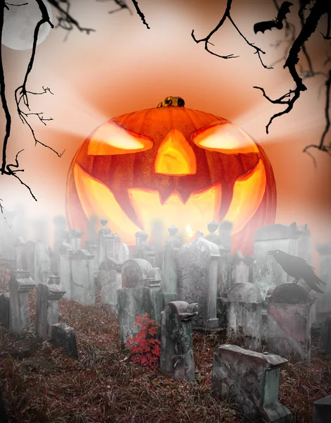 Halloween poster spaventoso — Foto Stock