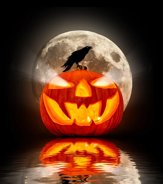 Evil pumpkin — Stock Photo, Image