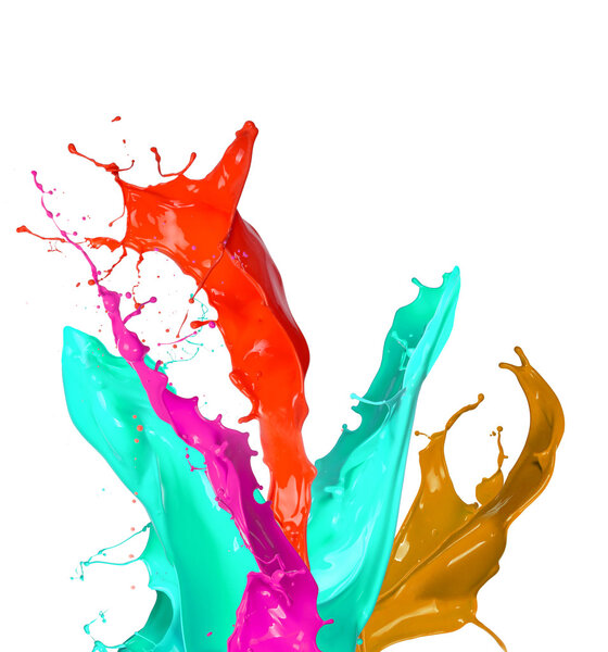 Colored splashes