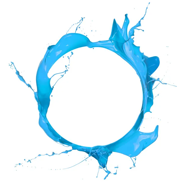 Salpicadura de círculo azul —  Fotos de Stock