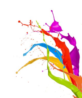Colored splashes clipart