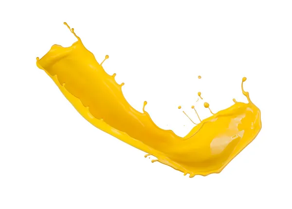 Żółty splash — Zdjęcie stockowe