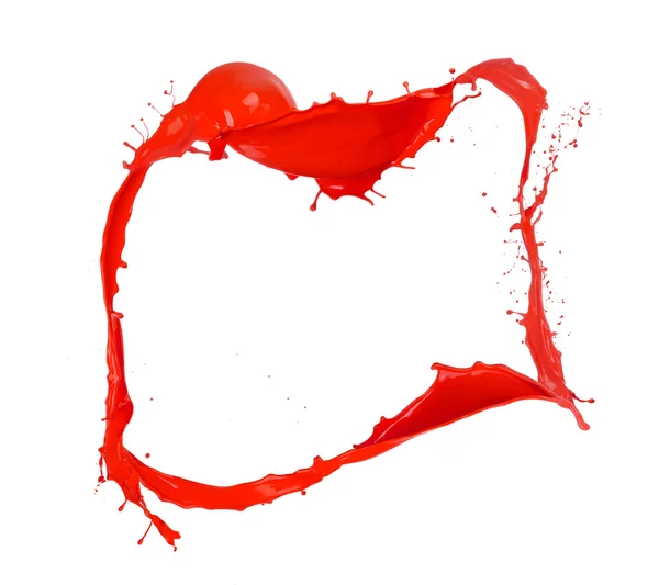 Abstract red splash on white background Stock Photo by ©jag_cz 132343390