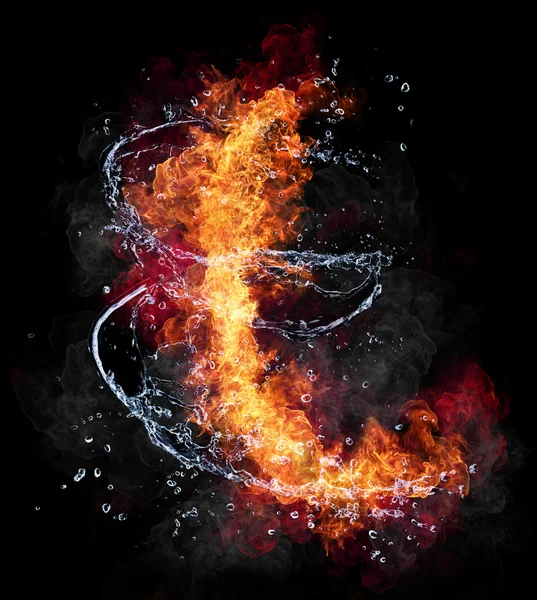 Огонь и вода — стоковое фото