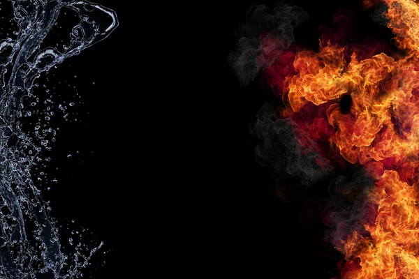火と水 — ストック写真