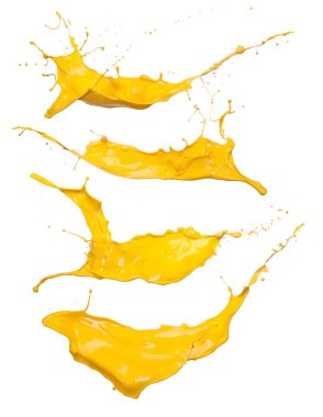 Yellow splashes