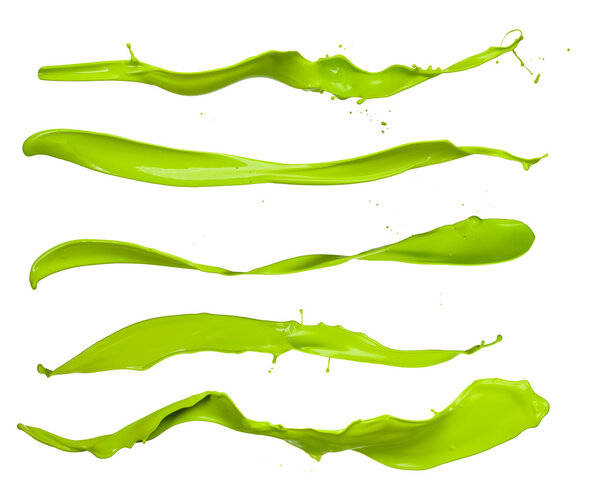 Green splashes