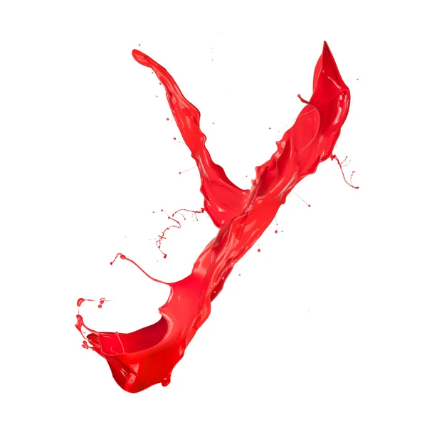 Red paint letter — Stock Photo, Image