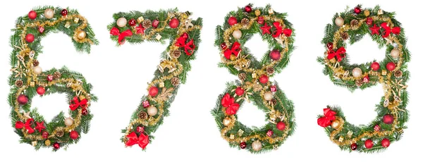 Christmas numbers — Stock Photo, Image