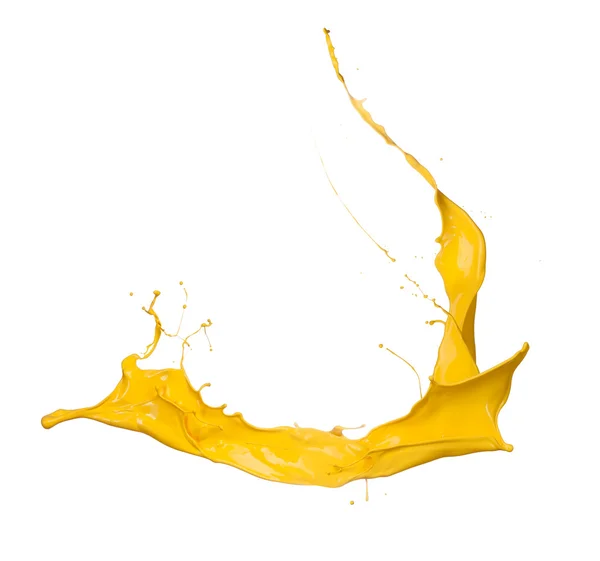 Żółty splash — Zdjęcie stockowe