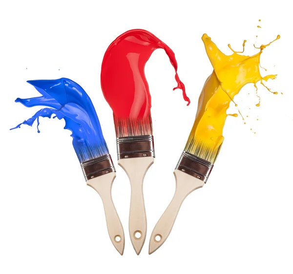 Colored brushes — Stock Photo, Image