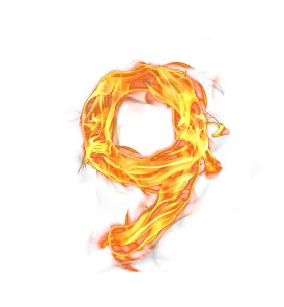 Fire number — Stock Photo, Image