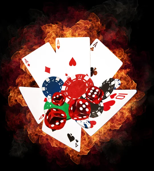 Pokerbakgrund — Stockfoto