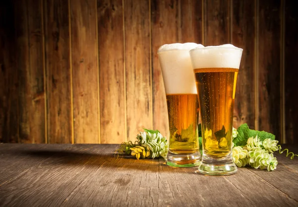 Glass of beers — Stock Photo, Image