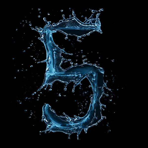 Water number — Stock Photo, Image