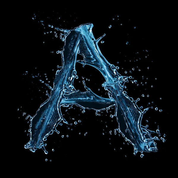 Water letter — Stock Photo, Image