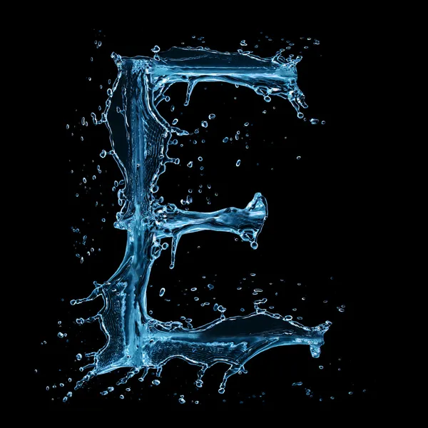 Letra da água — Fotografia de Stock
