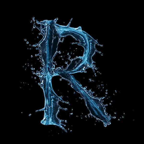 Water letter Stock Photo