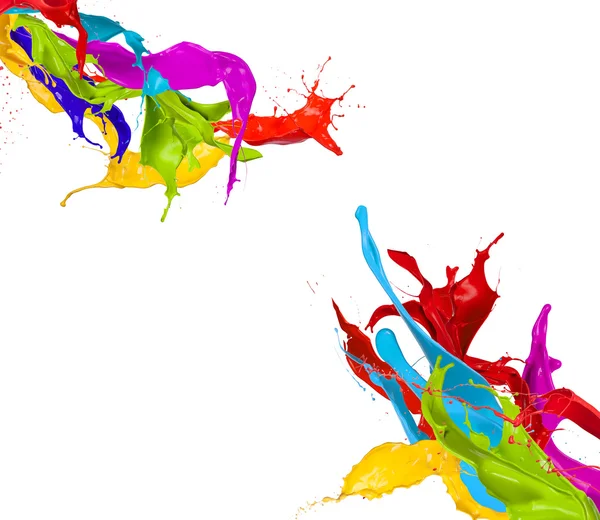 Colored splashes — Stock Photo, Image