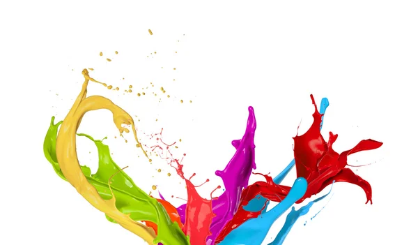 Colored splashes — Stock Photo, Image