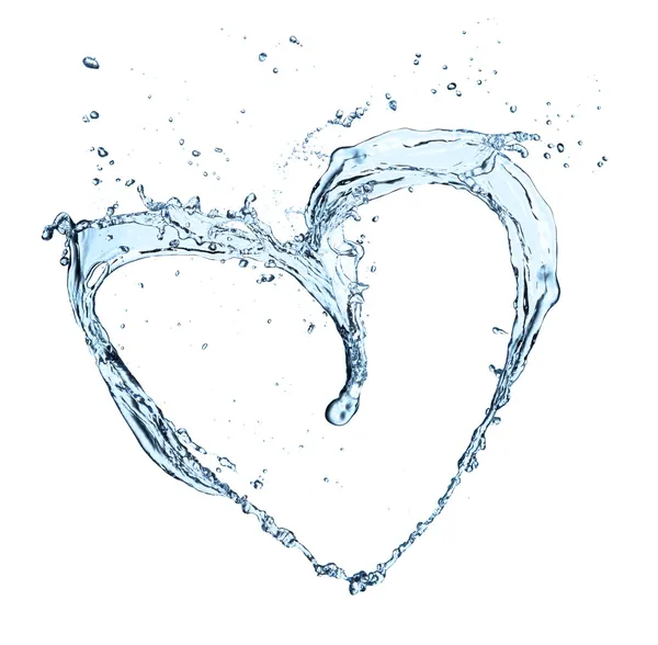 Vatten hjärtat — Stockfoto