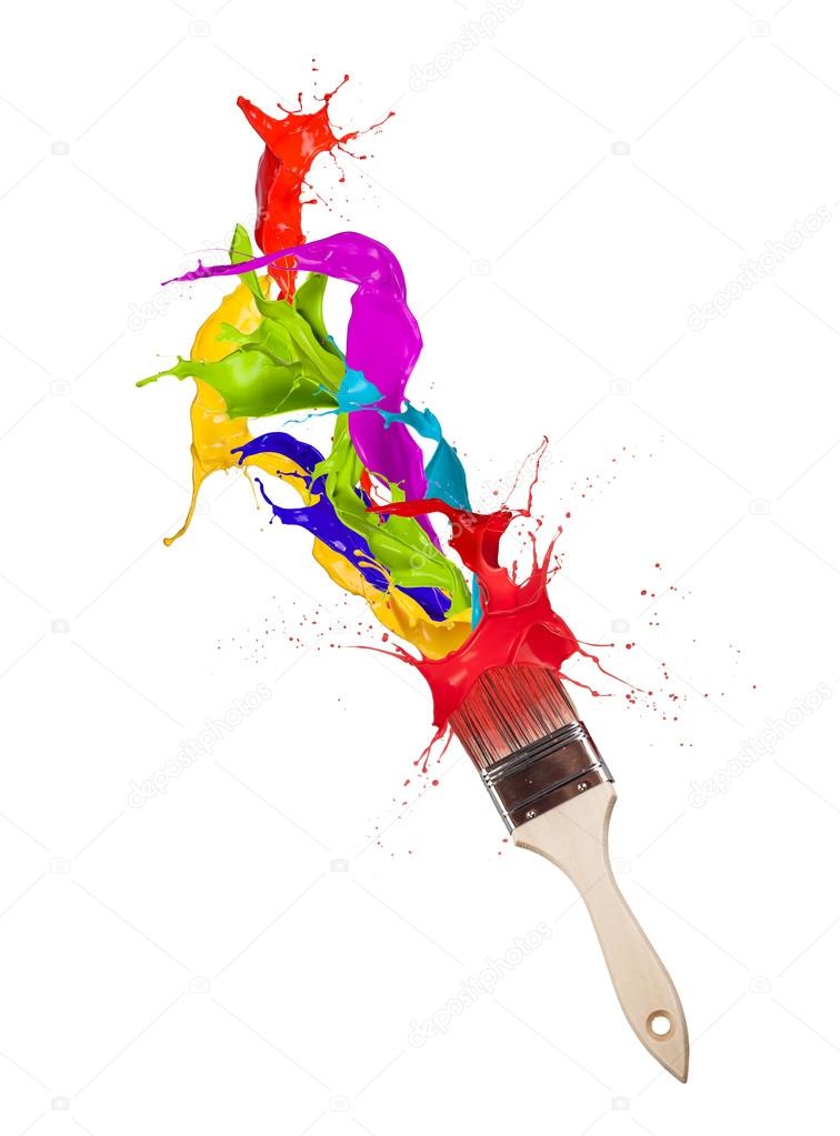 Colored brush
