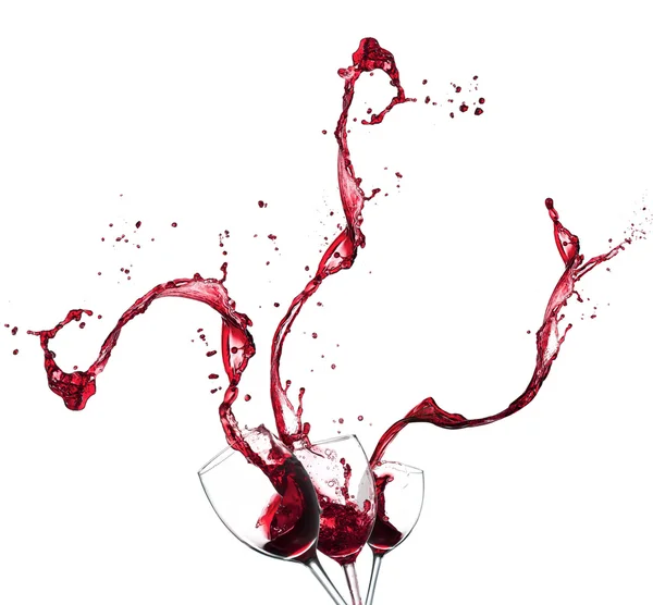 Вино бризки — стокове фото