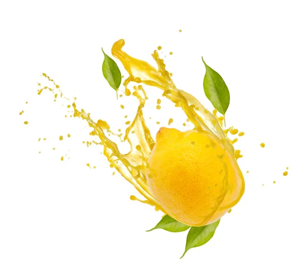 Lemons with splash — Stock Photo, Image