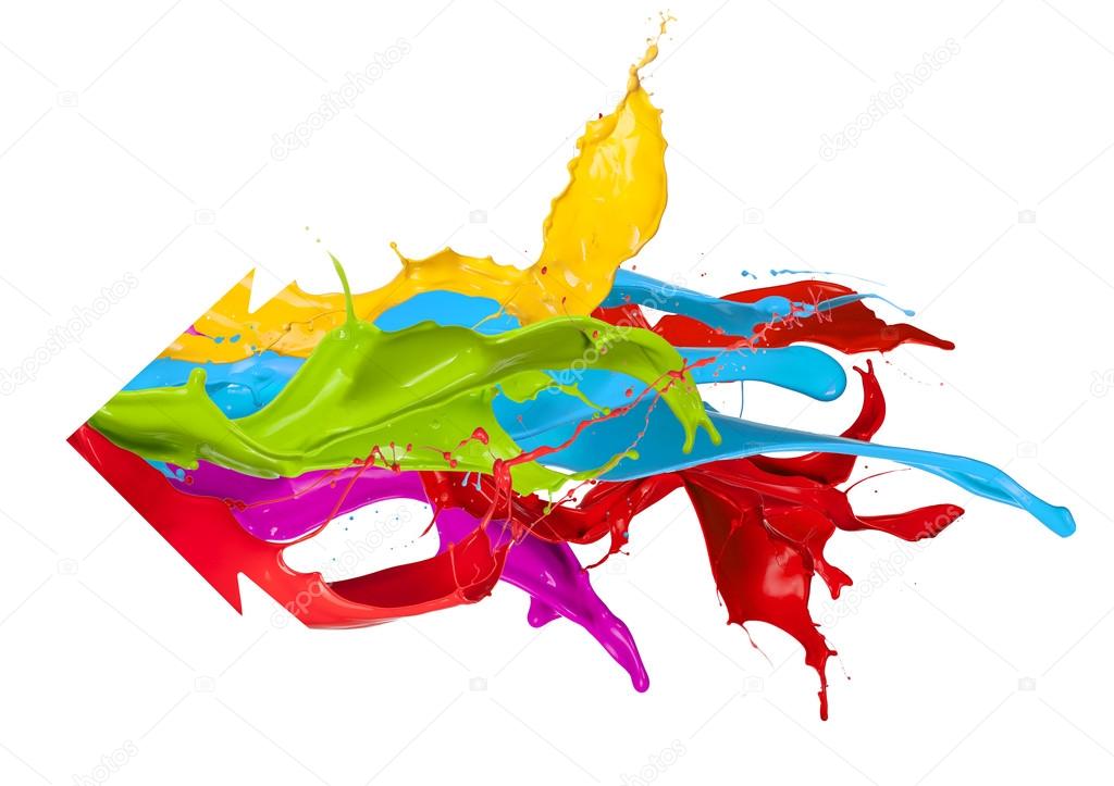 Colored splashes