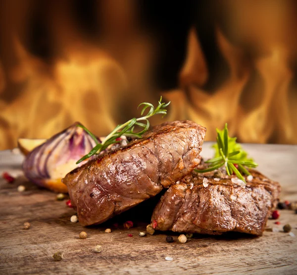 Hovězí steak — Stock fotografie