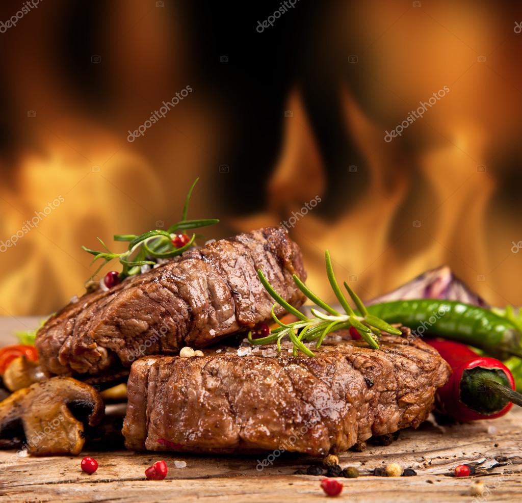 Beef steak — Stock Photo © jag_cz 25270345