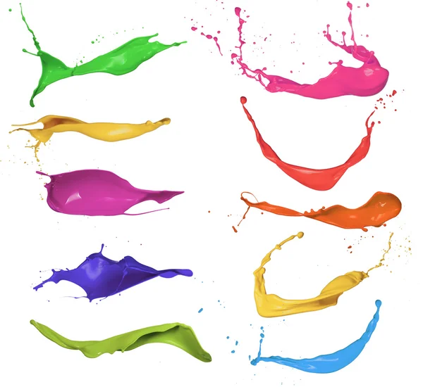 Colored splashes — Stock Photo, Image