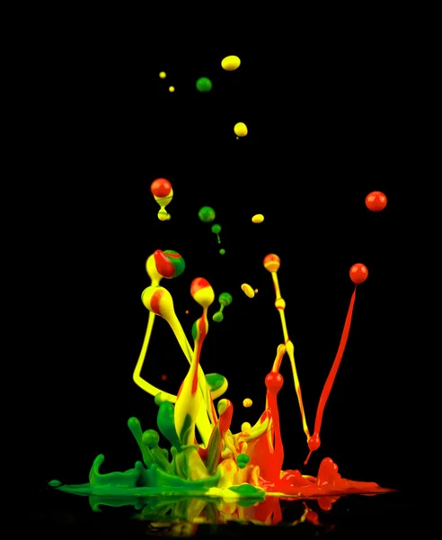 Colored splashes — Stock Photo, Image