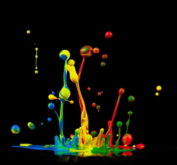 Splashes coloridos — Fotografia de Stock