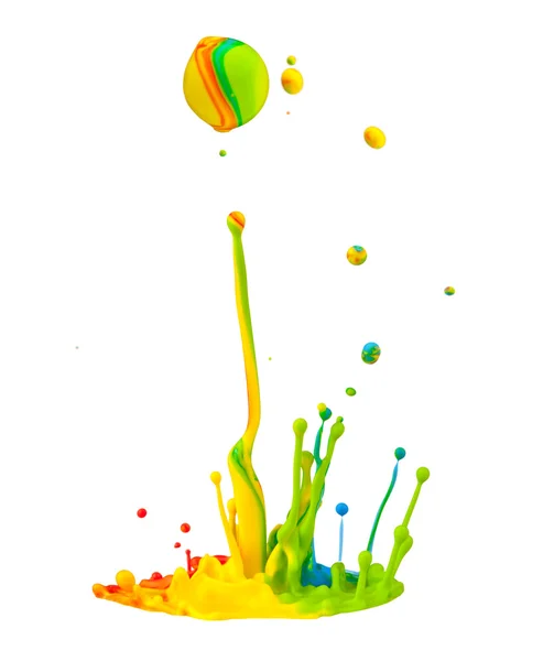 Colored splashes — Stock Photo, Image