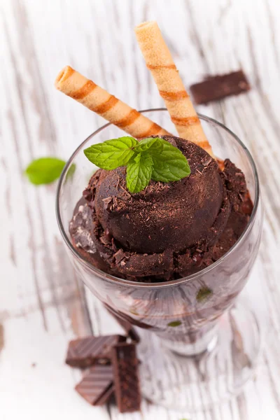 Helado de chocolate — Foto de Stock