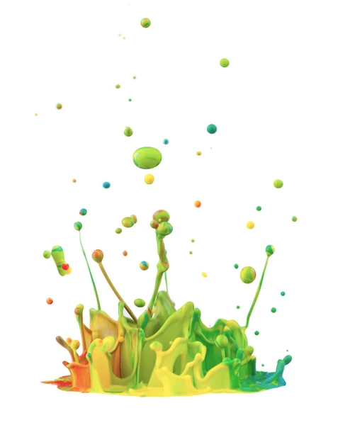 Splashes coloridos — Fotografia de Stock