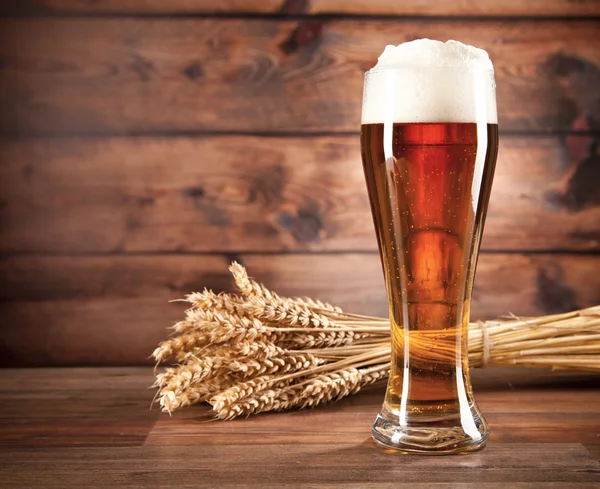 Bicchiere di birra — Foto Stock